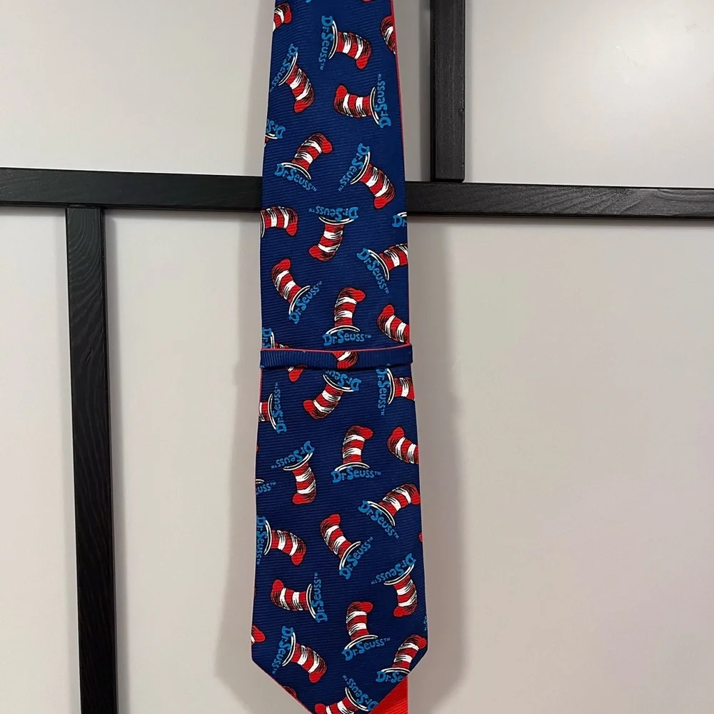 Dr SEUSS Necktie Vintage 2000 Multi Color 100% Polyester Korea Made - New!
